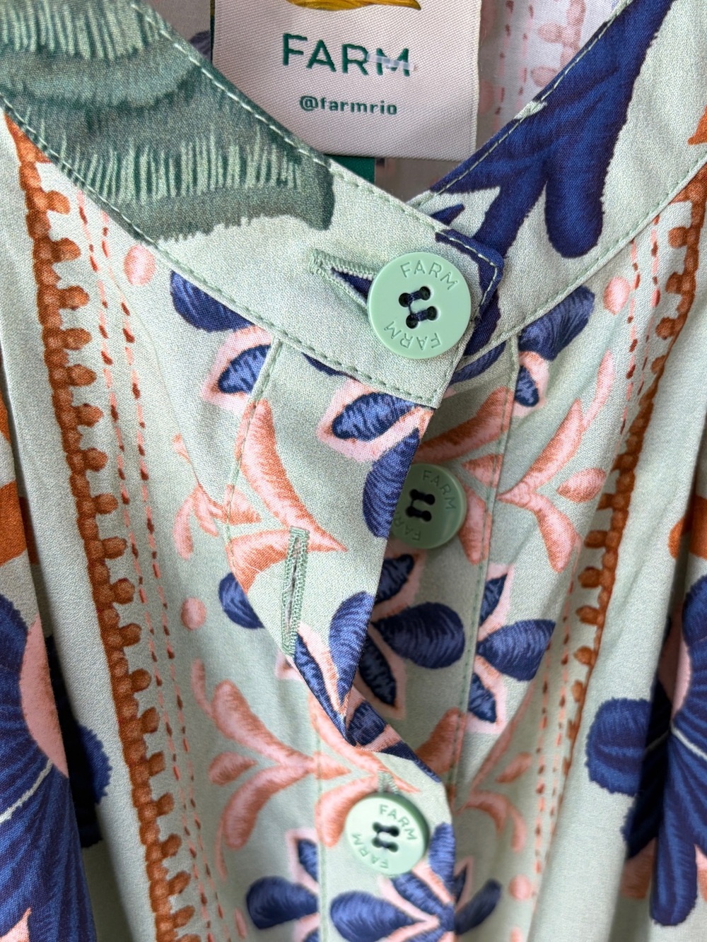 Farm Rio Ocean Tapestry Romper - Picture 9 of 9